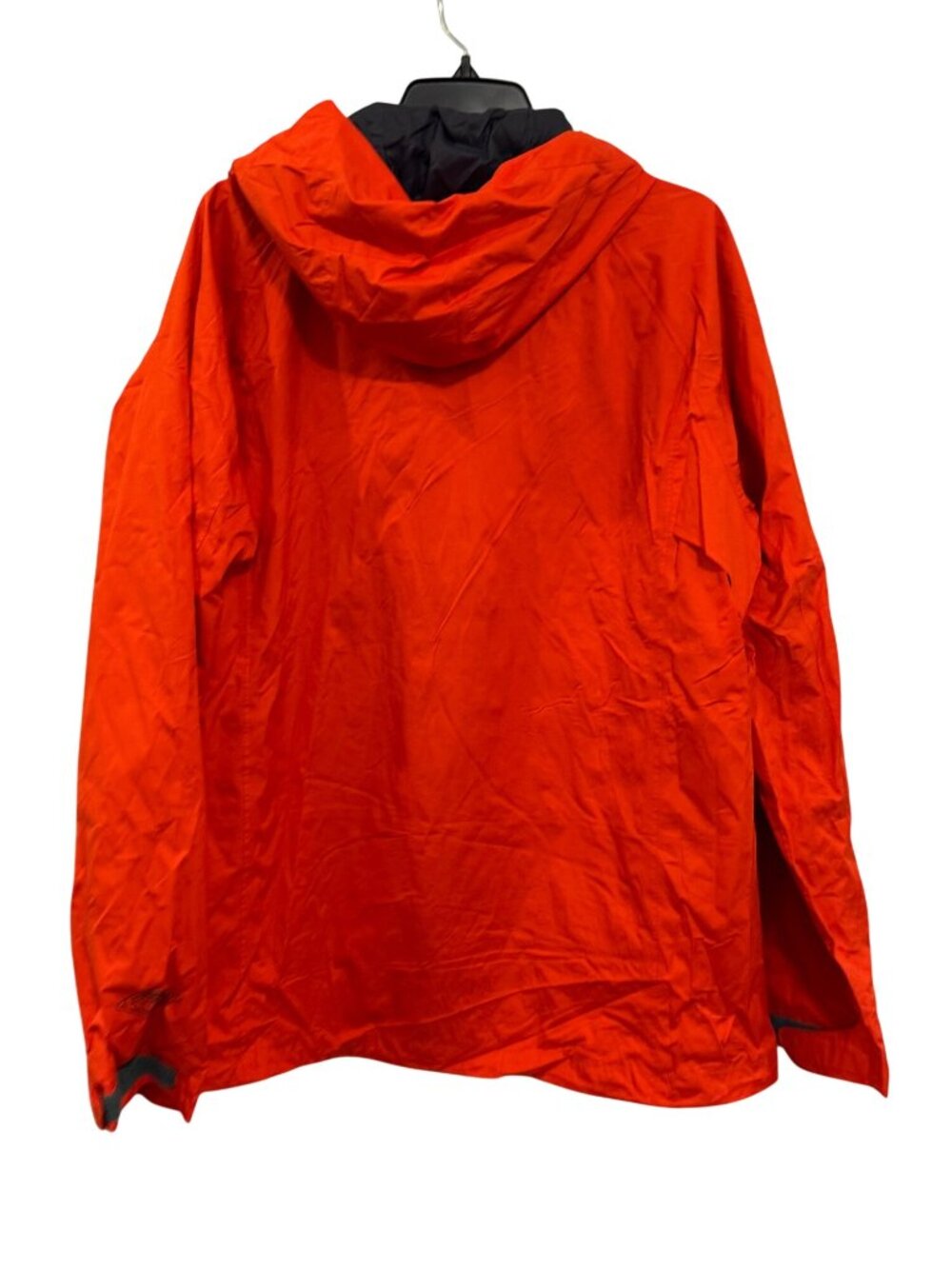Columbia Mens Orange Rain Jacket With Hood Size L Lightweight Water-Resistant - Picture 2 of 7